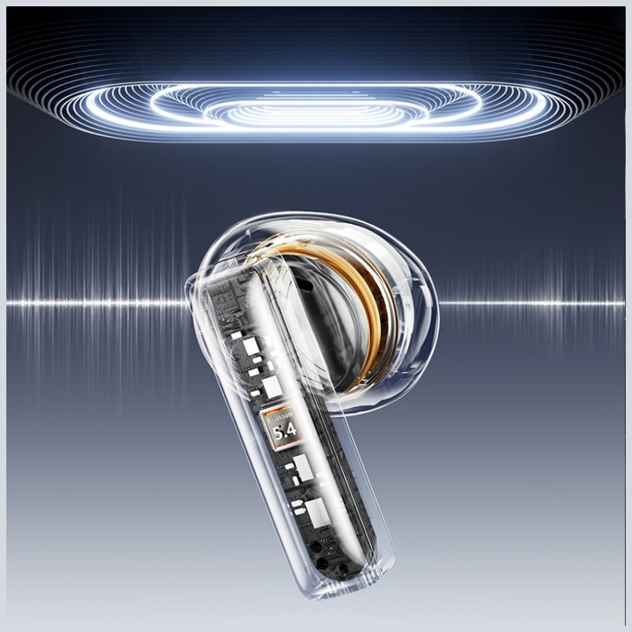 Słuchawki bezprzewodowe AWEI TP100 ENC   Bluetooth 5.4 TWS + stacja dokująca czarny