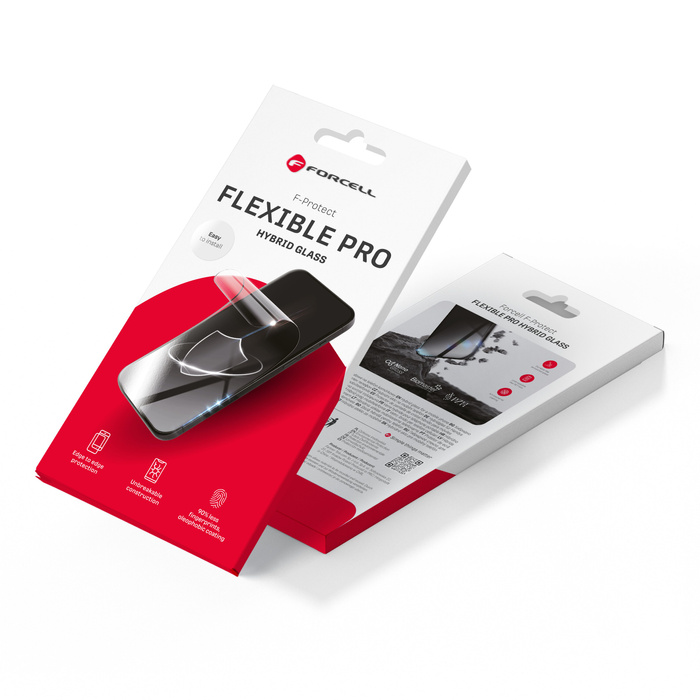 Szkło hybrydowe do iPhone 16 PRO Forcell Flexible 5D czarne