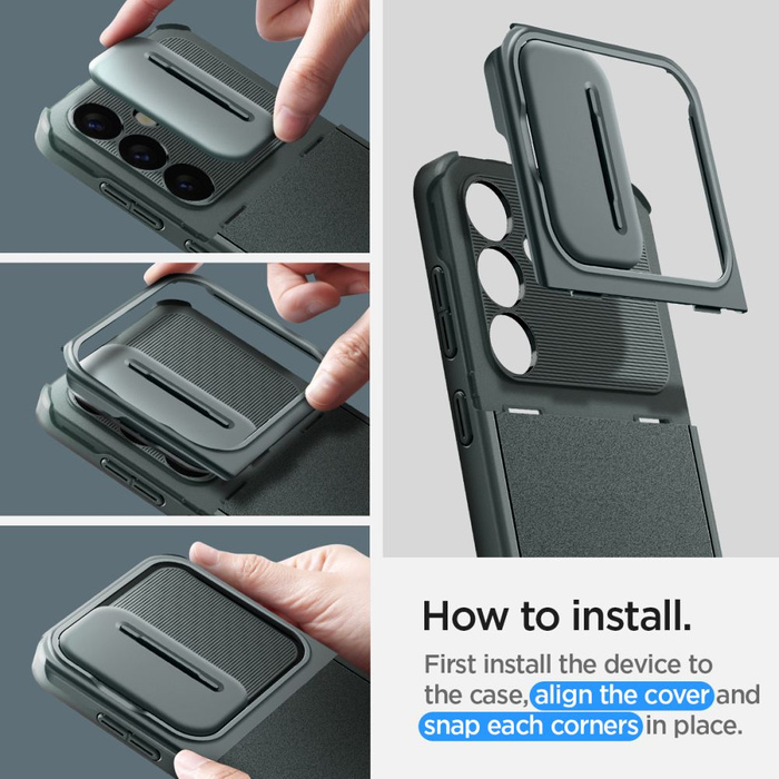 Etui Spigen Optik Armor Samsung Galaxy S24 Abyss Green Case