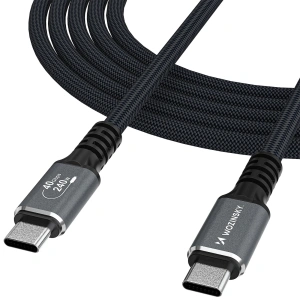 Kabel Wozinsky WPS-UY42S USB-C Thunderbolt 4 240W 2m 4K - czarny