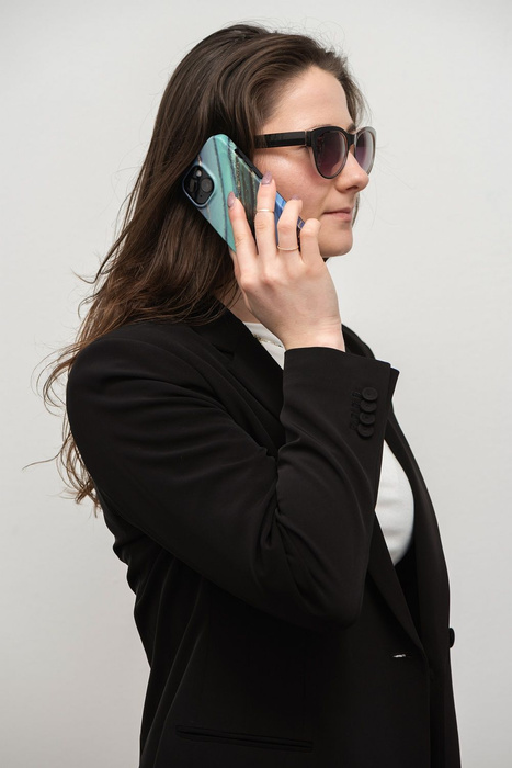 FORCELL F-PROTECT Mirage futerał kompatybilny z MagSafe do IPHONE 15 Pro jade marble