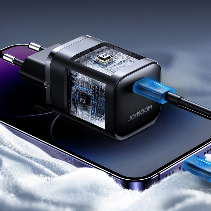 Ładowarka sieciowa Joyroom JR-TCF07EU Speed Series 30W USB-C PD/QC/AFC/FCP - czarna