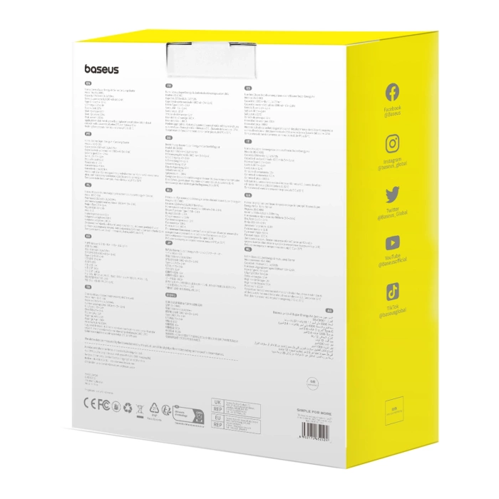 Jumpstarter Baseus Power Starter urządzenie rozruchowe booster 10000mAh 12V (1000A / 500A) + kable krokodylki czarny (C00245501113-00)