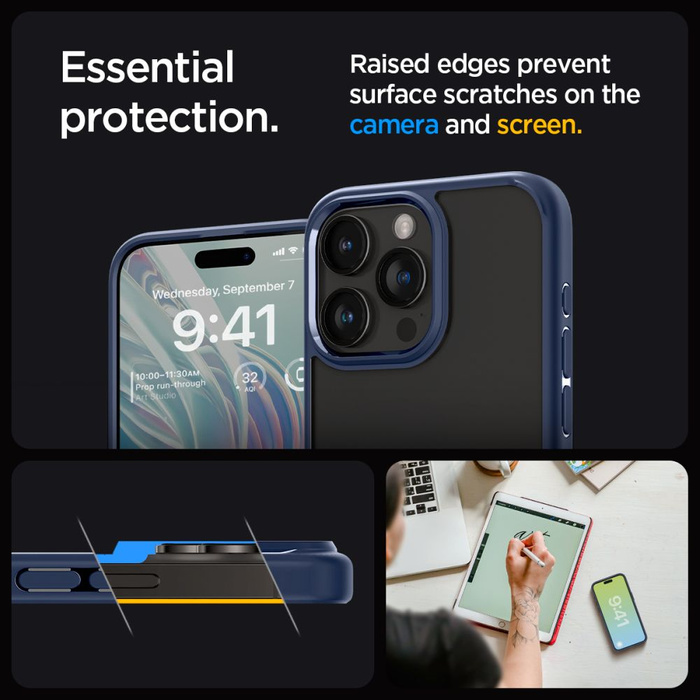 Etui Spigen Ultra Hybrid iPhone 15 Pro Navy Blue