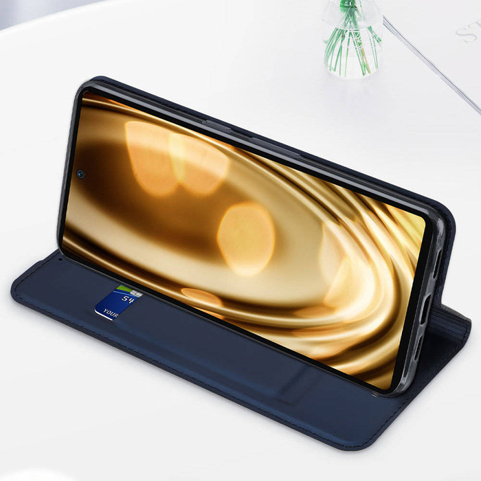 Etui Dux Ducis Skin Pro etui do Google Pixel 7a pokrowiec z klapką portfel na kartę podstawka niebieskie Case