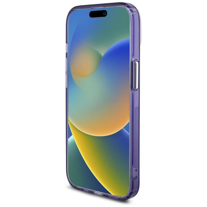 Karl Lagerfeld KLHMP15SHMCKMHU iPhone 15 6.1" fioletowy/purple IML Monogram Karl&Choupette Head MagSafe