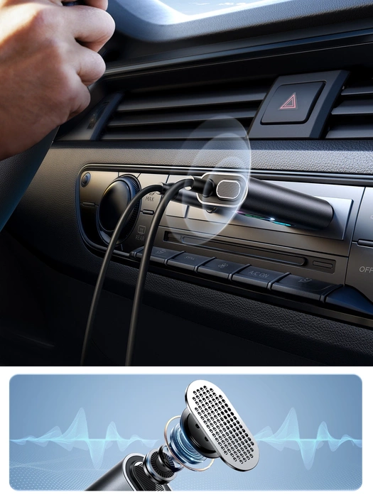 Samochodowy bezprzewodowy odbiornik Joyroom JR-CB7 - szary