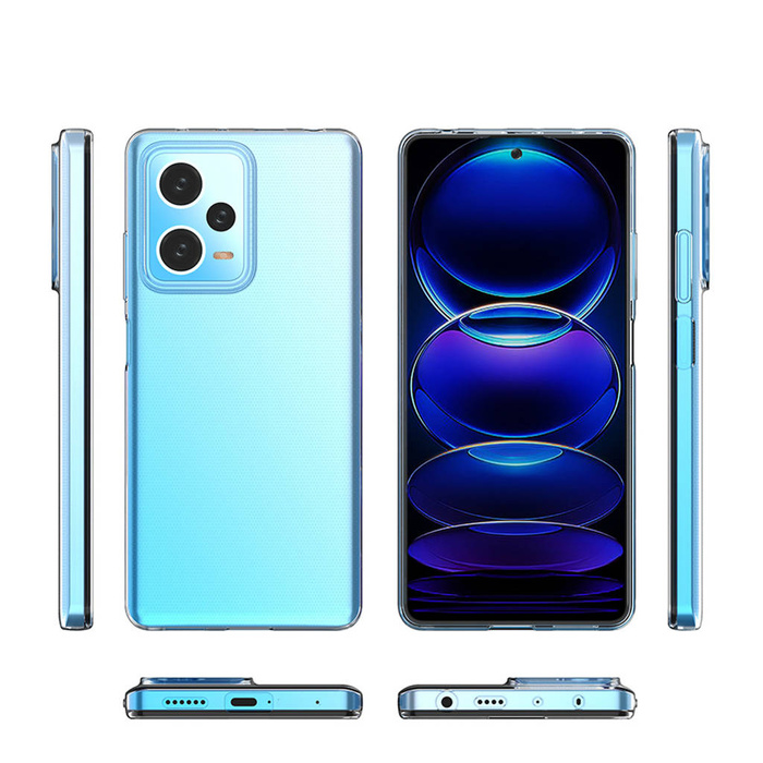 Etui Ultra Clear 0.5mm etui do Xiaomi Redmi Note 12 Pro+ cienki pokrowiec przezroczyste Case