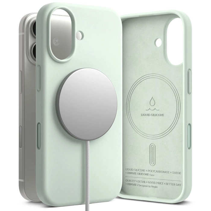 RINGKE SILICONE MAGNETIC MAGSAFE IPHONE 17 SOFT MINT