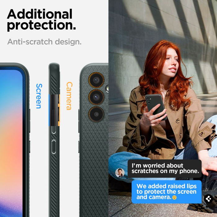 Etui SPIGEN Liquid Air Galaxy A34 5G Abyss Green