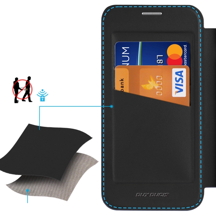 Etui Dux Ducis Skin X Pro na Samsung Galaxy S25+ z MagSafe i portfelem - czarne