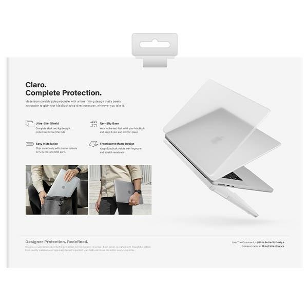 UNIQ etui Claro MacBook Air 13 (2022) przezroczysty/dove matte clear