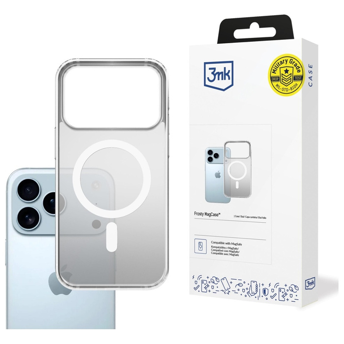 Etui 3MK Frosty MagCase do Apple iPhone  17 Pro Max biały