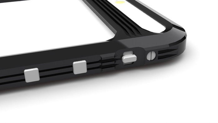 Etui LJY Assem X iPhone 6 6S Aluminium Bumper Ramka Czarny