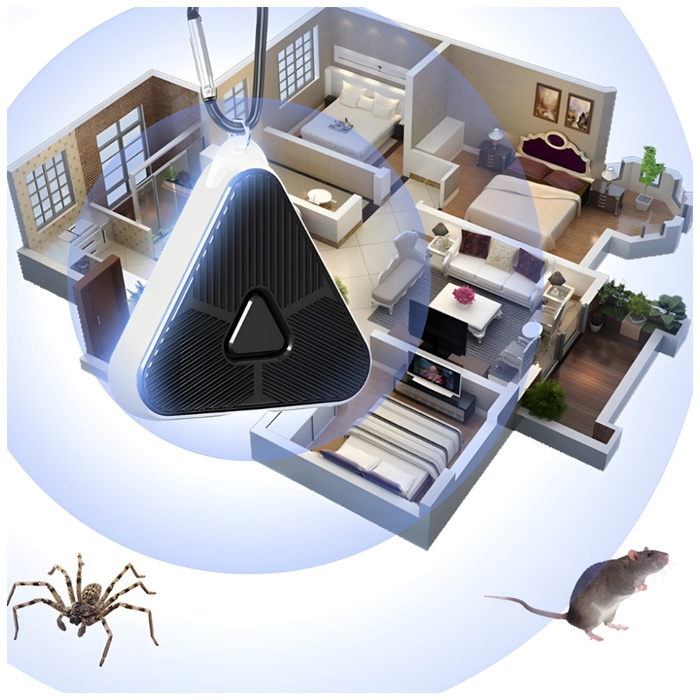 Ultradźwiękowy odstraszacz owadów        MajesticLine czarny