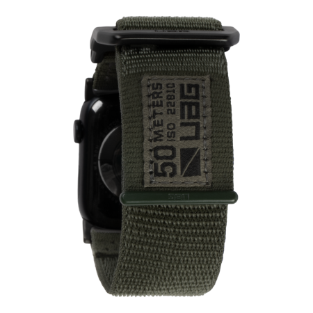 UAG Active - uniwersalny nylonowy pasek do Apple Watch 49mm/45mm/44mm/42mm (Apple Watch seria: 1-3 r.42, 4-8, SE, Ultra r.45) (foliage green)