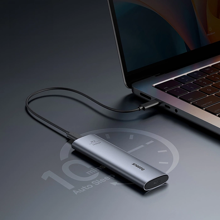 Baseus obudowa dysku FlyJoy Series SSD Enclosure (M.2 NVMe) Space Grey