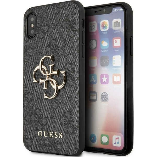 Etui Guess GUHCPX4GMGGR iPhone X/XS szary/grey hardcase 4G Big Metal Logo Case