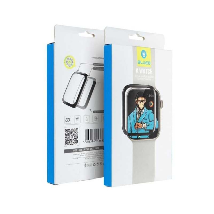 Szkło Hartowane 5D Mr. Monkey Glass - do Apple Watch Ultra / Ultra 2 / Ultra 3 czarny (Strong HD)