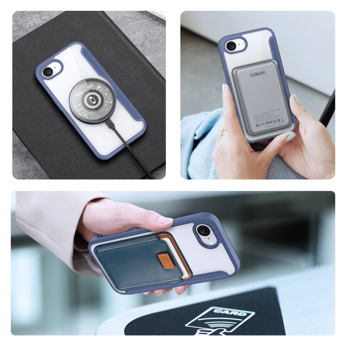 Etui Dux Ducis Skin X Pro z MagSafe na iPhone 16e - niebieskie