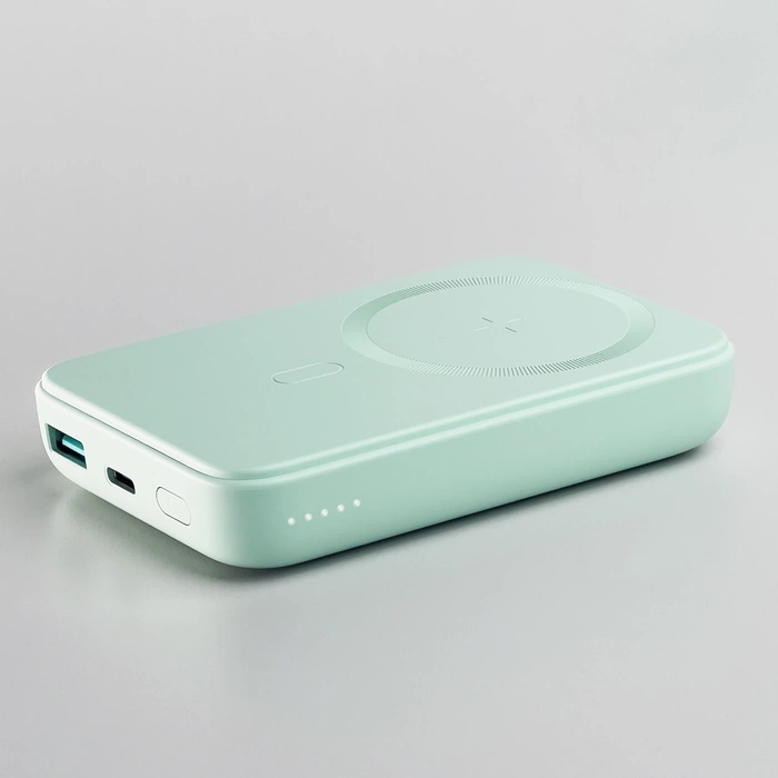 Powerbank Joyroom JR-W020 20W 10000mAh MagSafe + kabel USB-A - USB-C 0.30m - jasnozielony