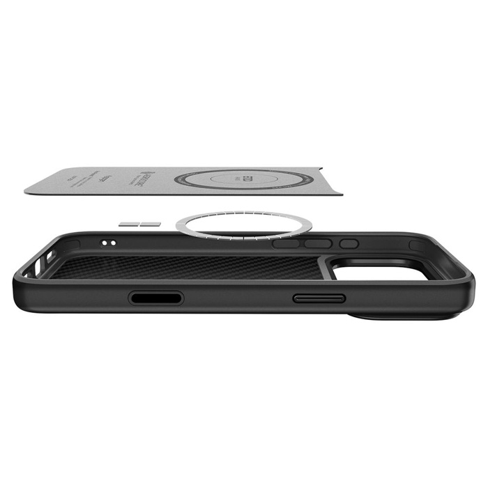 ETUI SPIGEN IPHONE 17 PRO MAX ENZO ARAMID ”T” MAG MAGSAFE CZARNE