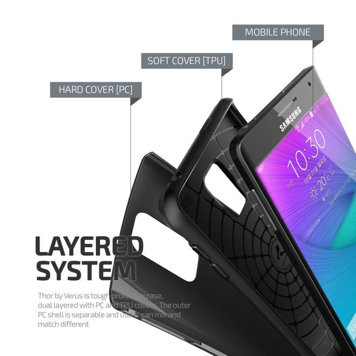 Etui Samsung Galaxy Note Edge VERUS Hard Drop Black Jak Spigen SGP Pokrowiec