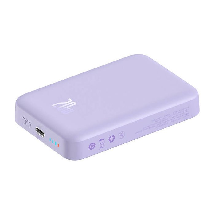Powerbank Baseus Magnetic Mini 10000mAh 20W (fioletowy)