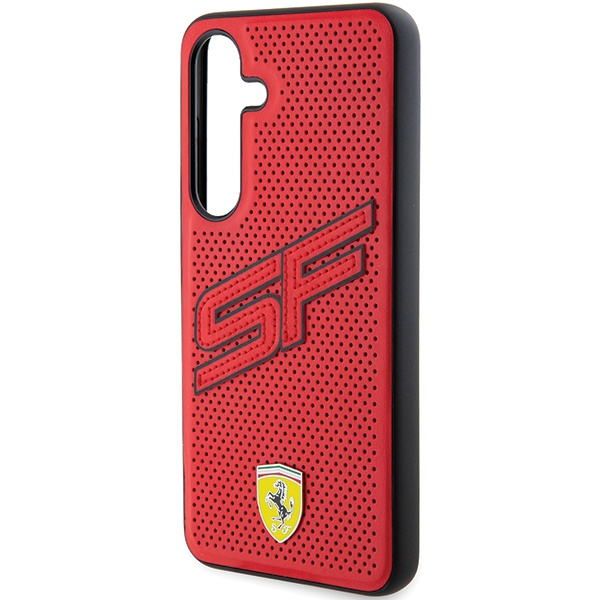 Etui Ferrari FEHCS24MPINR Samsung Galaxy S24+ S926 czerwony/red hardcase Big SF Perforated Case