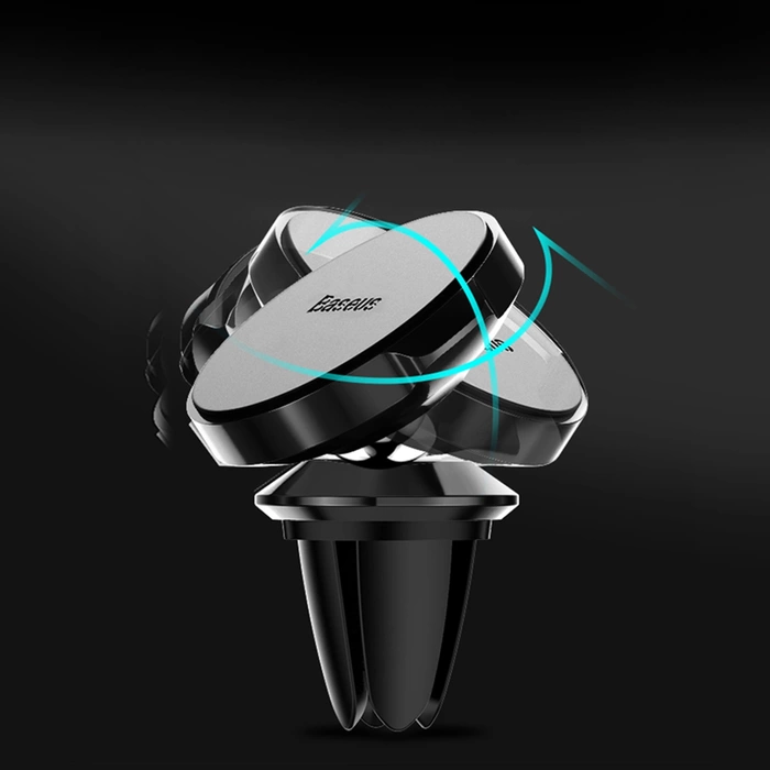 Baseus Small Ears Series magnetyczny uchwyt samochodowy na nawiew kratkę wentylacyjną czarny (SUER-A01)