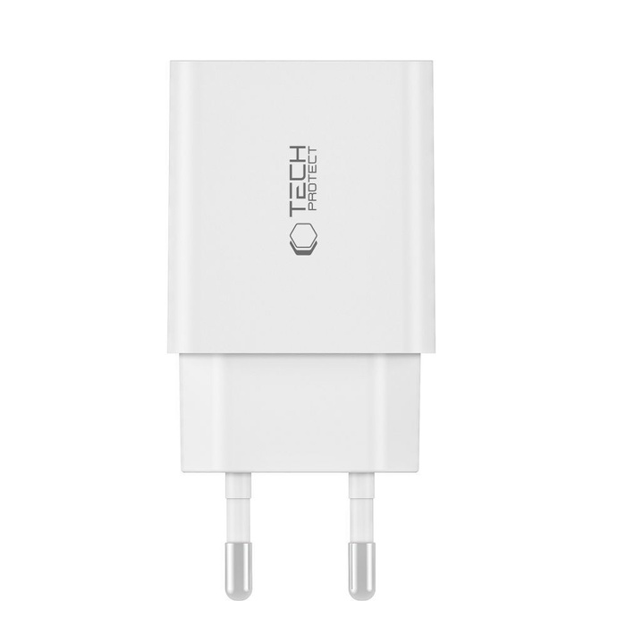 Tech-protect C35w 2-port Network Charger Pd35w + USB-C Cable White