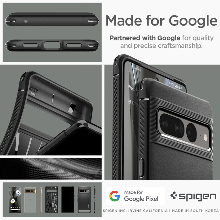 Etui Spigen Rugged Armor Google Pixel 7 Pro Matte Black