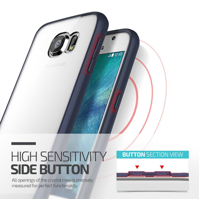 Etui Samsung Galaxy S6 VERUS Crystal Mixx Midnight Black Jak Spigen SGP Pokrowiec