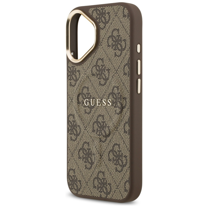 Etui Guess 4G PU Classic Logo MagSafe do iPhone 17 brązowy