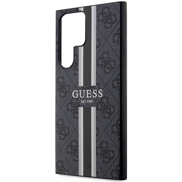 Etui Guess GUHCS23LP4RPSK S23 Ultra S918 czarny/black hardcase 4G Printed Stripe Case