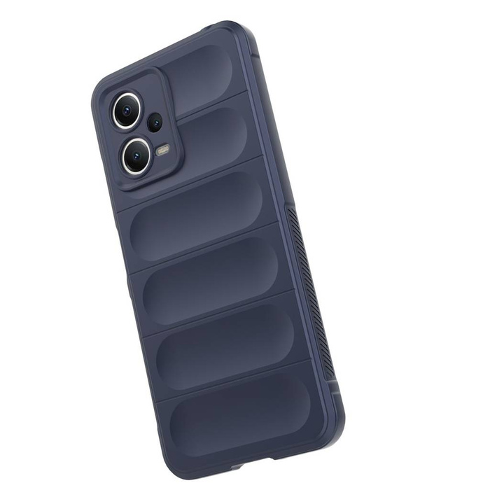 Etui Magic Shield Case etui do Xiaomi Redmi Note 12 5G / Poco X5 5G elastyczny pancerny pokrowiec niebieskie Case