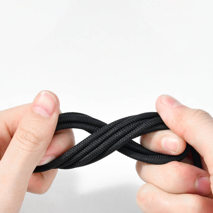 [PO ZWROCIE] Baseus Tungsten Gold kabel USB-A - USB-C 480Mb/s 100W 1m czarny (CAWJ000001)