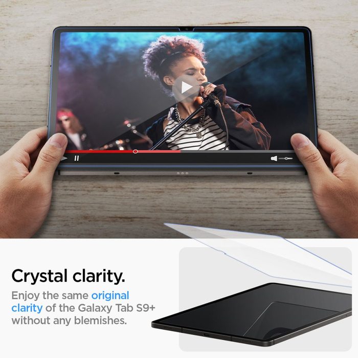 Szkło Hartowane Spigen Glas.tr ”ez Fit” Galaxy Tab S9+ Plus 12.4 X810 / X816B Clear