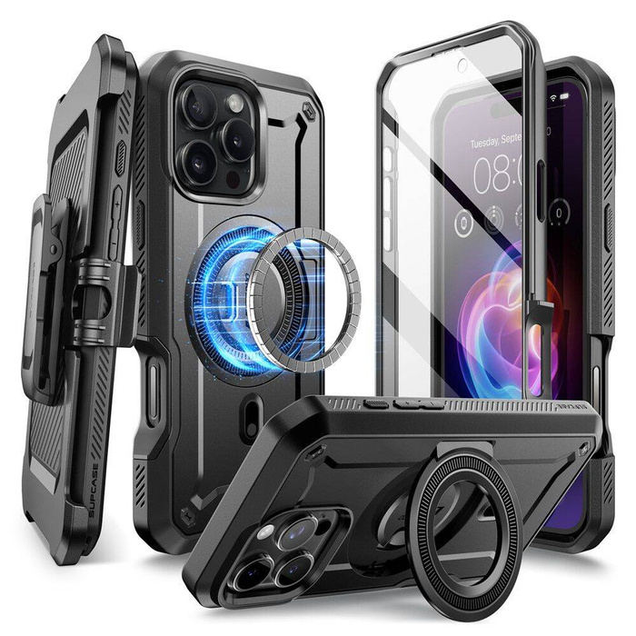 ETUI SUPCASE UB PRO MAG MAGSAFE IPHONE 16 PRO MAX BLACK