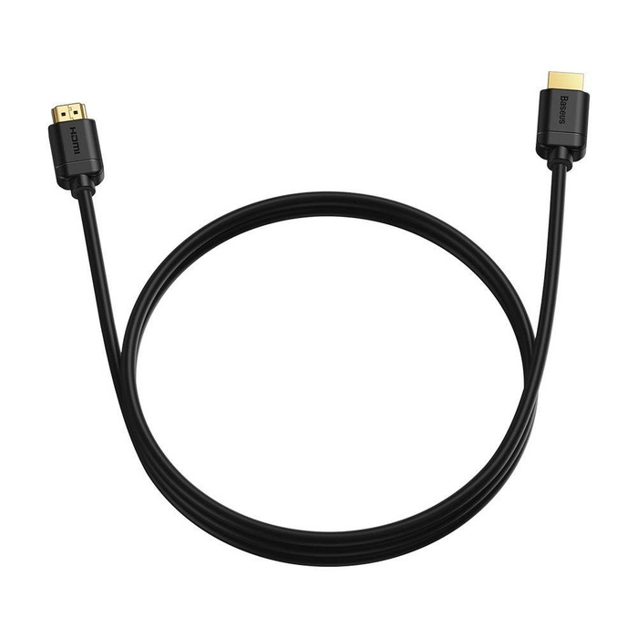 Baseus kabel przewód HDMI 2.0 4K 60 Hz 3D HDR 18 Gbps 2m czarny (CAKGQ-B01)