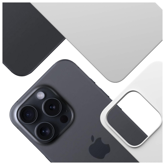 Etui 3MK Hardy MagSilicone do Apple      iPhone 13 Pro Max srebrny