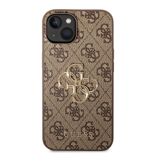 Etui Guess GUHCP15M4GMGBR iPhone 15 Plus 6.7" brązowy/brown hardcase 4G Big Metal Logo Case