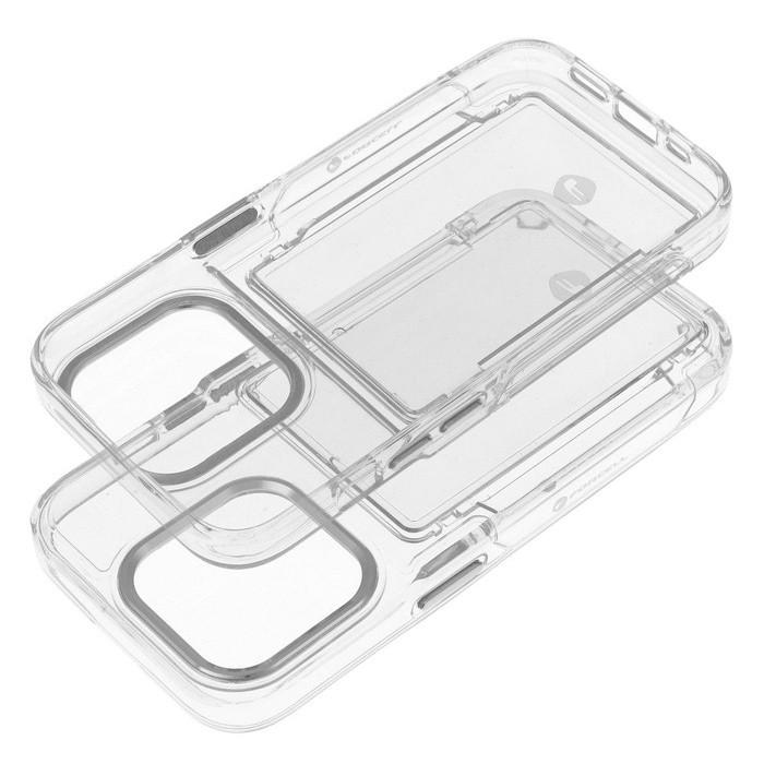 Etui na iPhone 15 PRO MAX Forcell F-Protect Crystal Pocket transparent