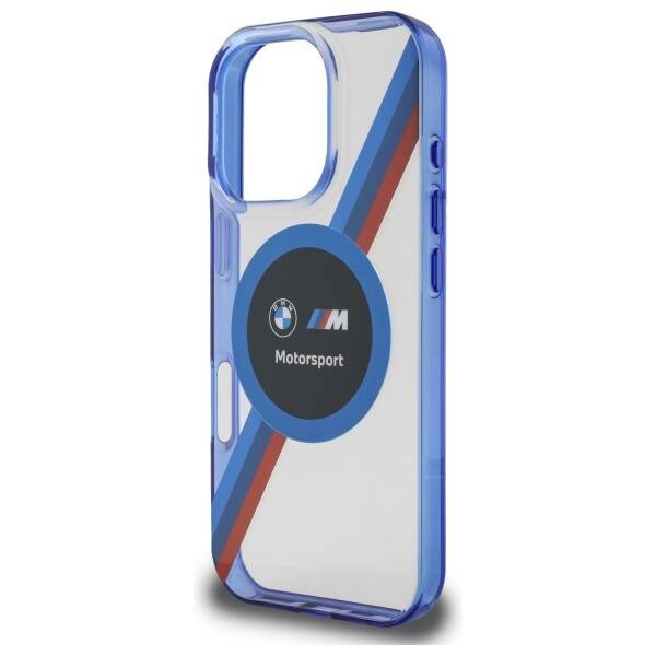 Etui BMW iPhone 16 Pro przezroczysty/transparent hardcase Motosport IML Circle MagSafe