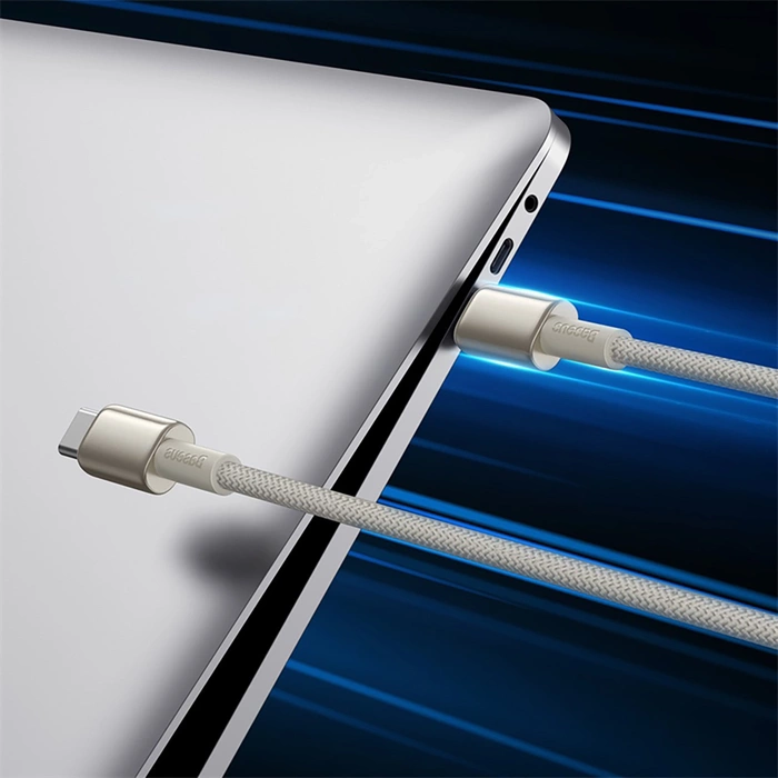 Kabel Baseus Tungsten Gold USB-C / USB-C 100W 1m - złoty