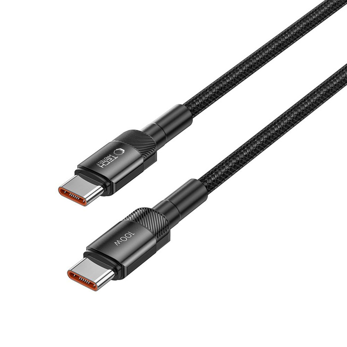 Tech-protect Ultraboost Evo USB-C Cable Pd100w/5a 50cm Black