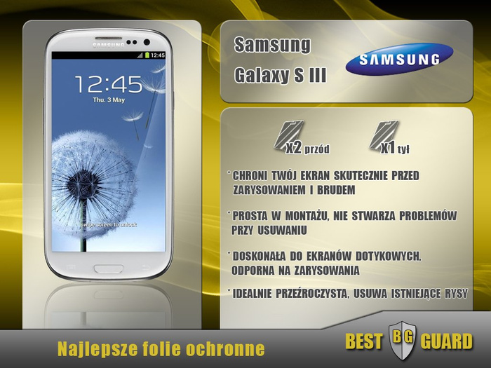 BEST GUARD Ultra Samsung Galaxy S3 I9300 Folia Ochronna LCD Na Wyświetlacz