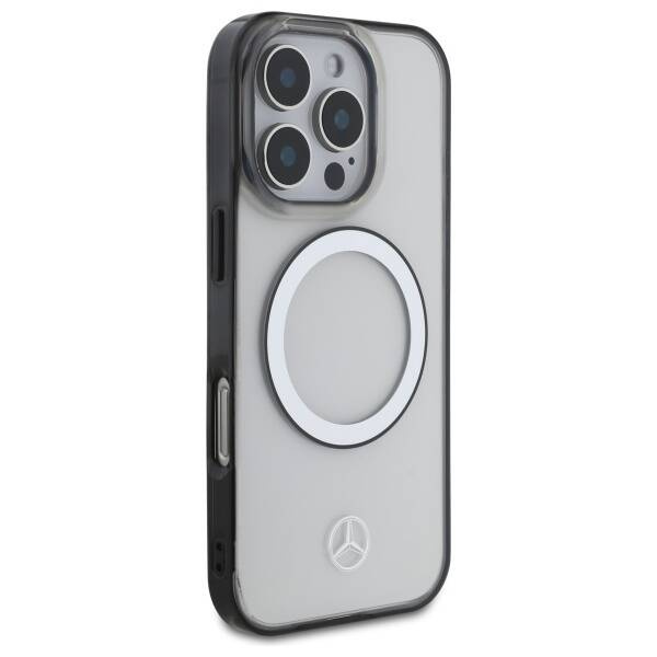 Etui Mercedes iPhone 16 Pro    6.3" transparent hardcase Printed logo MagSafe