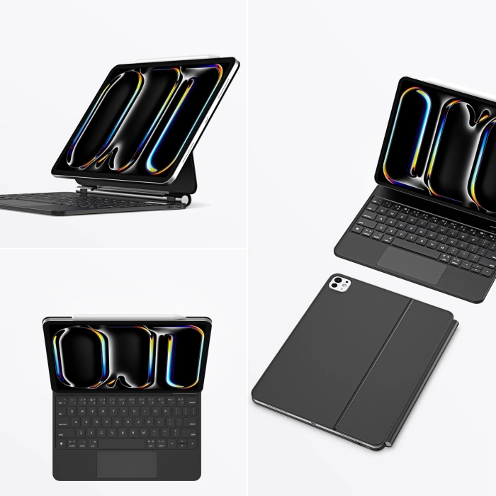 Etui Dux Ducis Keyboard (MK Series) z klawiaturą Bluetooth na iPad Pro 11" 2024 - czarna