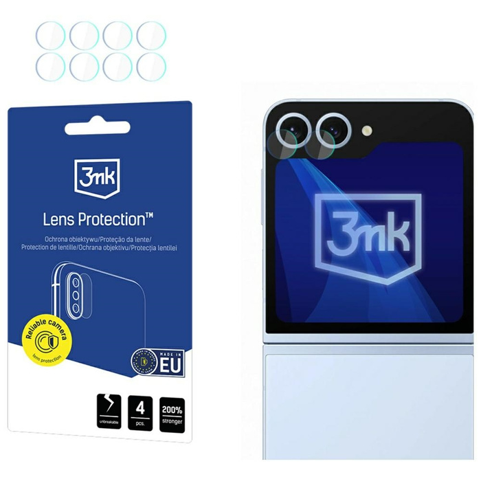Ochrona na obiektyw aparatu 3MK Samsung Galaxy Z Flip 6 Lens Protect 4szt